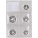 BELIZE Serietta del 1974 con 5 monete in argento fondo specchio Rare